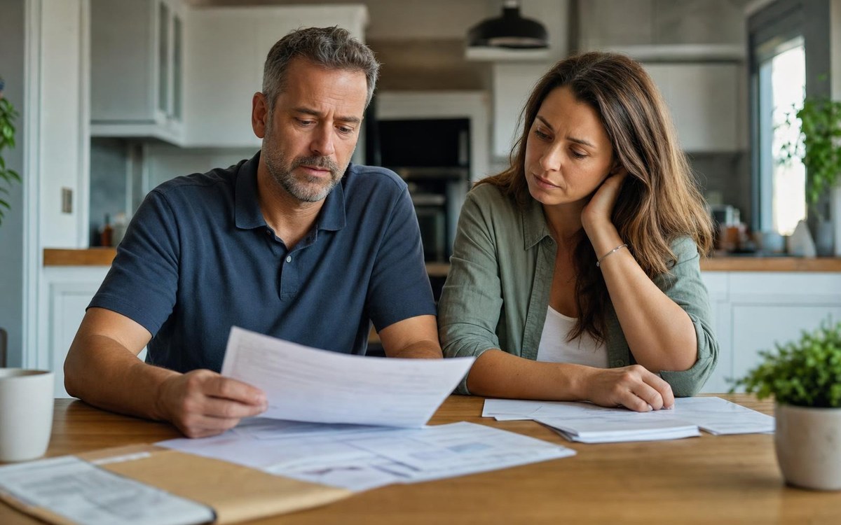 Kentucky homeowner reviewing solar and utility records